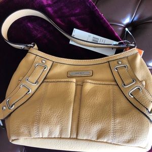 Yellow shoulder bag